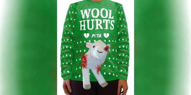 Though being edgy this Christmas comes at a large price -- <a data-cke-saved-href="https://shop.peta.org/wool-hurts-ugly-holiday-sweater.html" href="https://shop.peta.org/wool-hurts-ugly-holiday-sweater.html" target="_blank">$150 to be exact</a>.