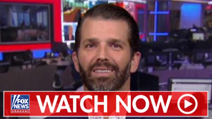 Donald Trump Jr. blasts president's detractors, Washington 'swamp'