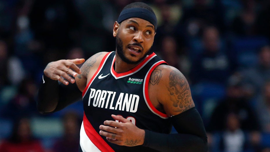 Carmelo Anthony Makes Debut With Portland Trail Blazers After More Than Year Off Court Fox News