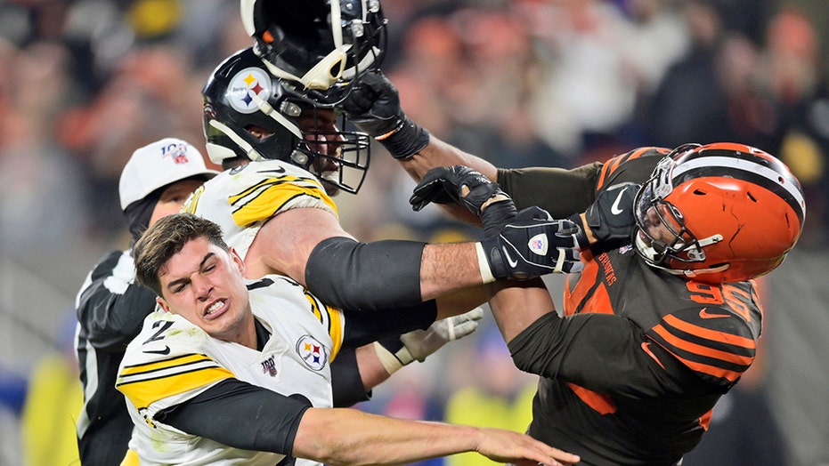Image result for steelers browns brawl