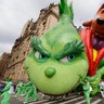 The Grinch balloon floats along Central Park West during the annual Macy's Thanksgiving Day Parade in New York City, Nov. 28, 2019.