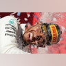 Mercedes driver Lewis Hamilton, of Britain, celebrates after placing second in the Formula One U.S. Grand Prix auto race in Austin, Texas,Nov. 3, 2019