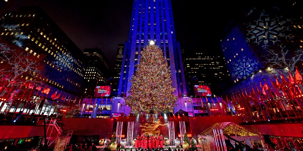 79-foot Christmas tree arrives in New York City's Rockefeller Center : NPR
