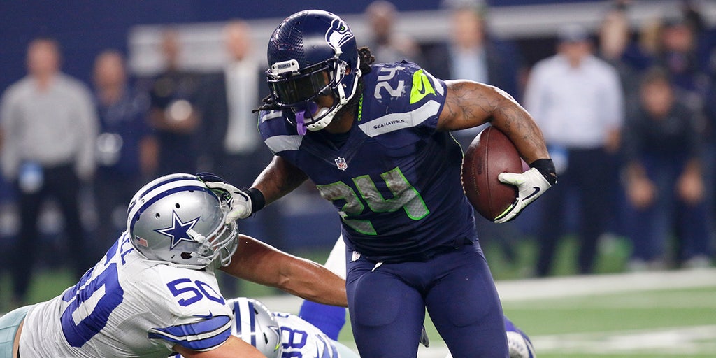 marshawn lynch signed football