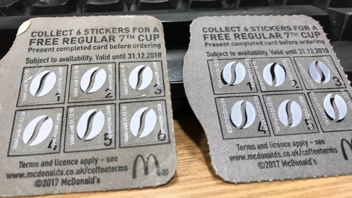 TheWest Yorkshire Police found hundreds of fake McDonald's McCafe stickers during a traffic stop over the weekend.