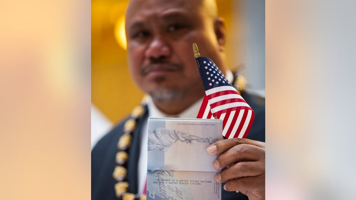 In this undated file image provided by nonprofit advocacy and legal group Equally American, John Fitisemanu, an American Samoan and the lead plaintiff in a lawsuit against the United States seeking full U.S. citizenship. People born in the territory of American Samoa should be recognized as U.S. citizens, a federal judge in Utah decided Thursday in a case filed amid more than a century of legal limbo but whose eventual impact remains to be seen. (Katrina Keil Youd/Equally American via AP)