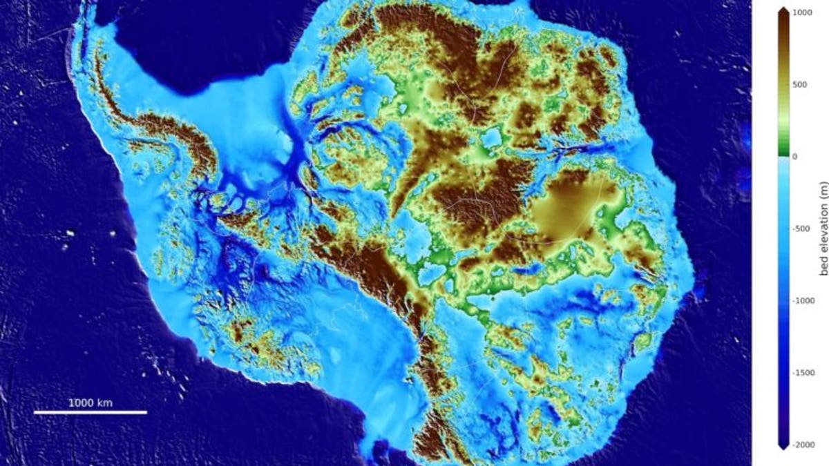 Scientists have released an in-depth topography map of Antarctica.