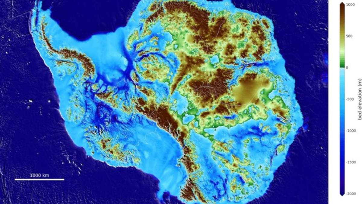 Scientists have released an in-depth topography map of Antarctica.