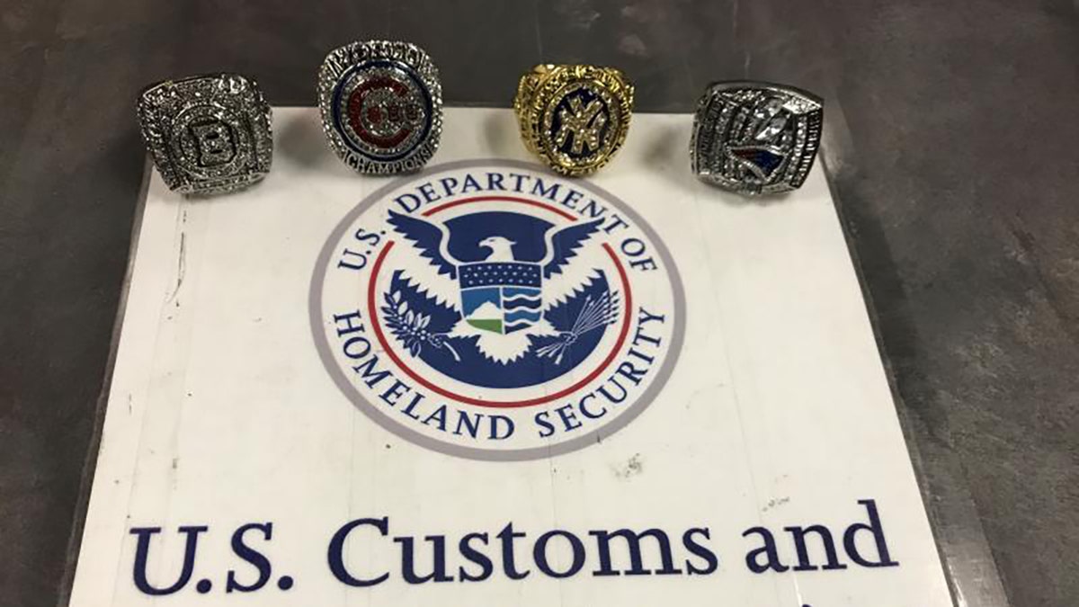 Fake NFL, MLB championship rings from China among more than 600 seized in  $6M haul, officials say