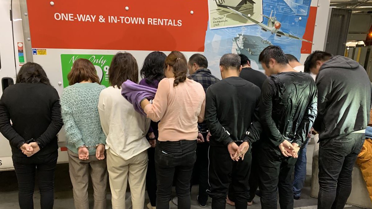 The 11 Chinese nationals were taken into custody for pending criminal and immigration proceedings, the CBP said.