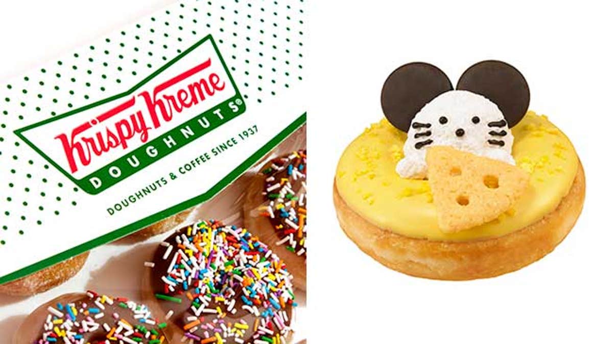 The “Krispy Kreme Premium Mouse,” which celebrates the upcoming Year of the Rat, will be available at only one location in Nagoya.