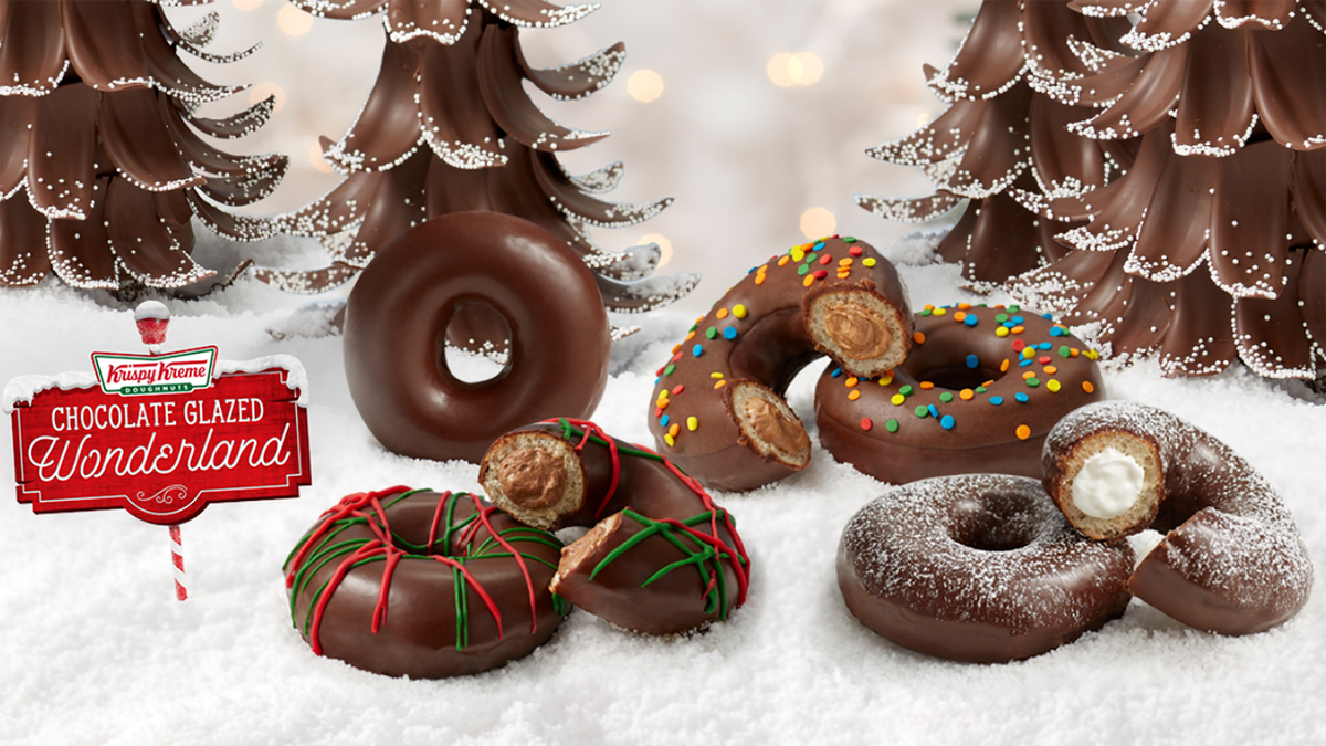 The chain's Chocolate Glazed Wonderland Collection will be available to three days starting Friday, Dec. 6.
