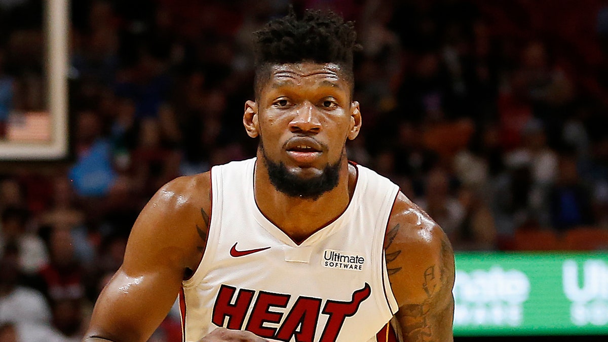 Chris Silva, of the Miami Heat, received a heartwarming surprise by the NBA for the holidays this year. (Photo by Michael Reaves/Getty Images)