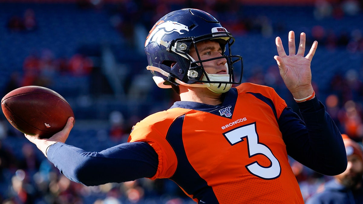 Drew Lock is the Broncos' full-time starting QB. (AP Photo/Jack Dempsey)