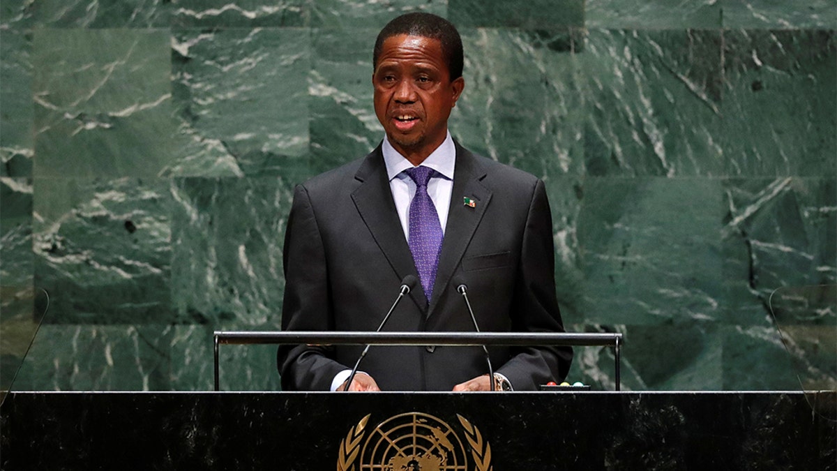 Zambia President Edgar Lungu. (REUTERS/Lucas Jackson/File Photo)