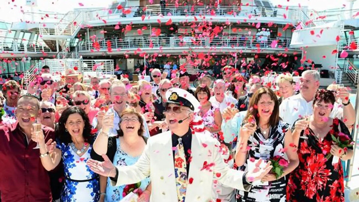 “I’m honored to be officiating this ceremony and can’t think of a better way to celebrate and commemorate a couple’s love, than by reaffirming their commitment to one another onboard the ‘Love Boat’ over Valentine’s Day,” said "Love Boat" star Gavin MacLeod, who will be officiating one of the ceremonies.