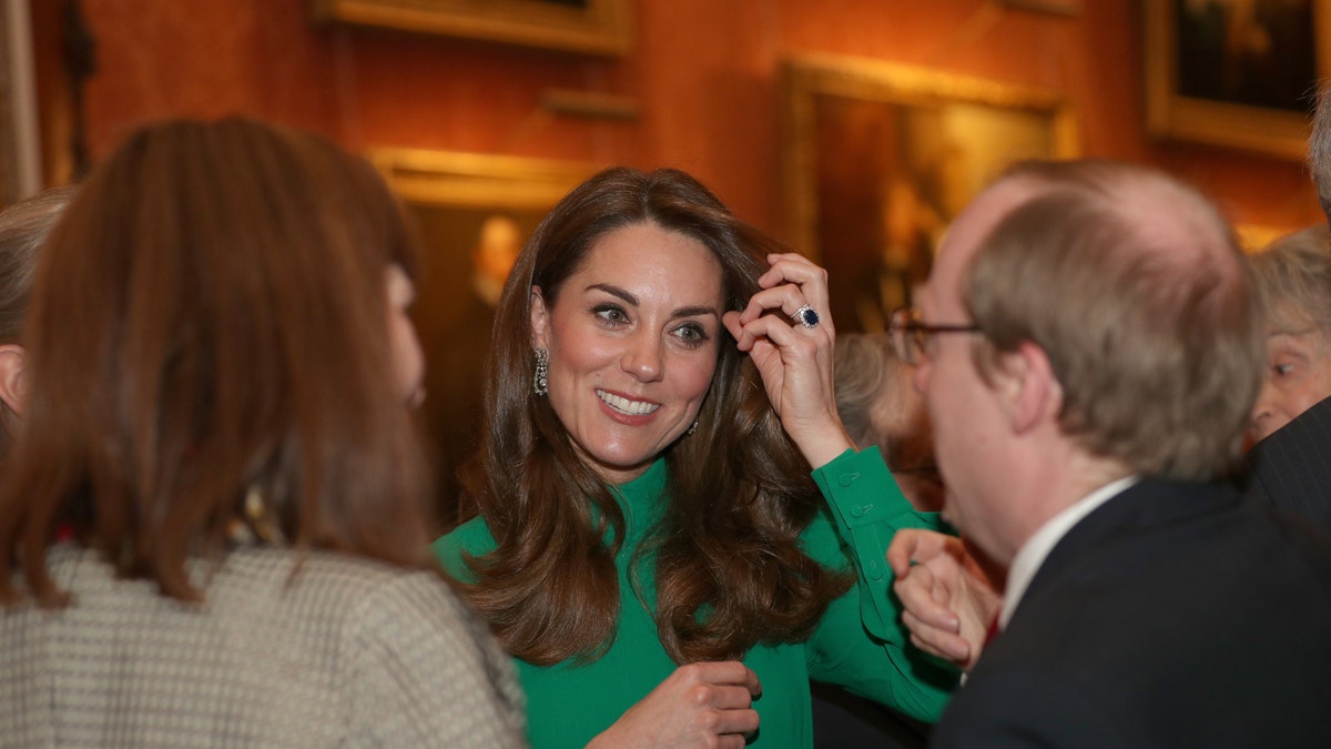 Catherine, Duchess of Cambridge attends a reception for NATO leaders hosted by Queen Elizabeth II at Buckingham Palace on December 3, 2019 in London. (Photo by Yui Mok - WPA Pool/Getty Images)