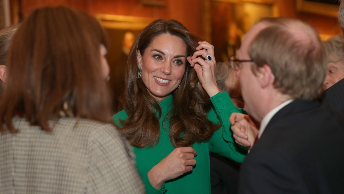 Catherine, Duchess of Cambridge attends a reception for NATO leaders hosted by Queen Elizabeth II at Buckingham Palace on December 3, 2019 in London. (Photo by Yui Mok - WPA Pool/Getty Images)