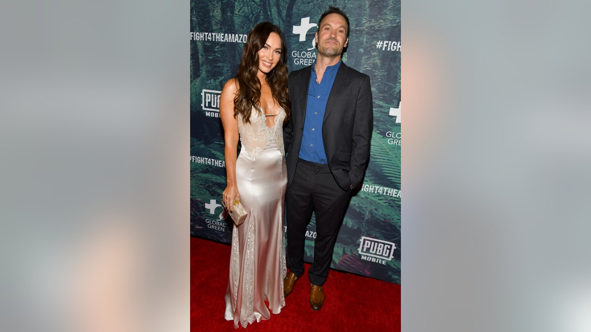 Megan Fox and Brian Austin Green at the PUBG Mobile's #FIGHT4THEAMAZON Event. (Photo by Rodin Eckenroth/Getty Images)