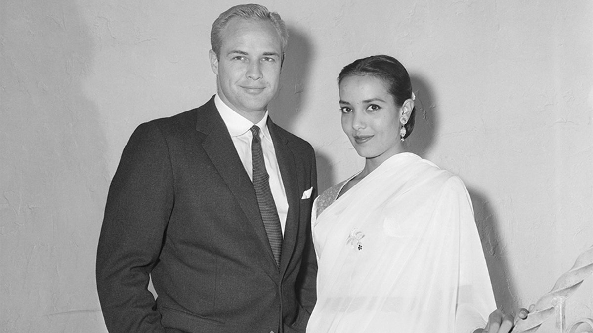 Marlon Brando and Anna Kashfi.