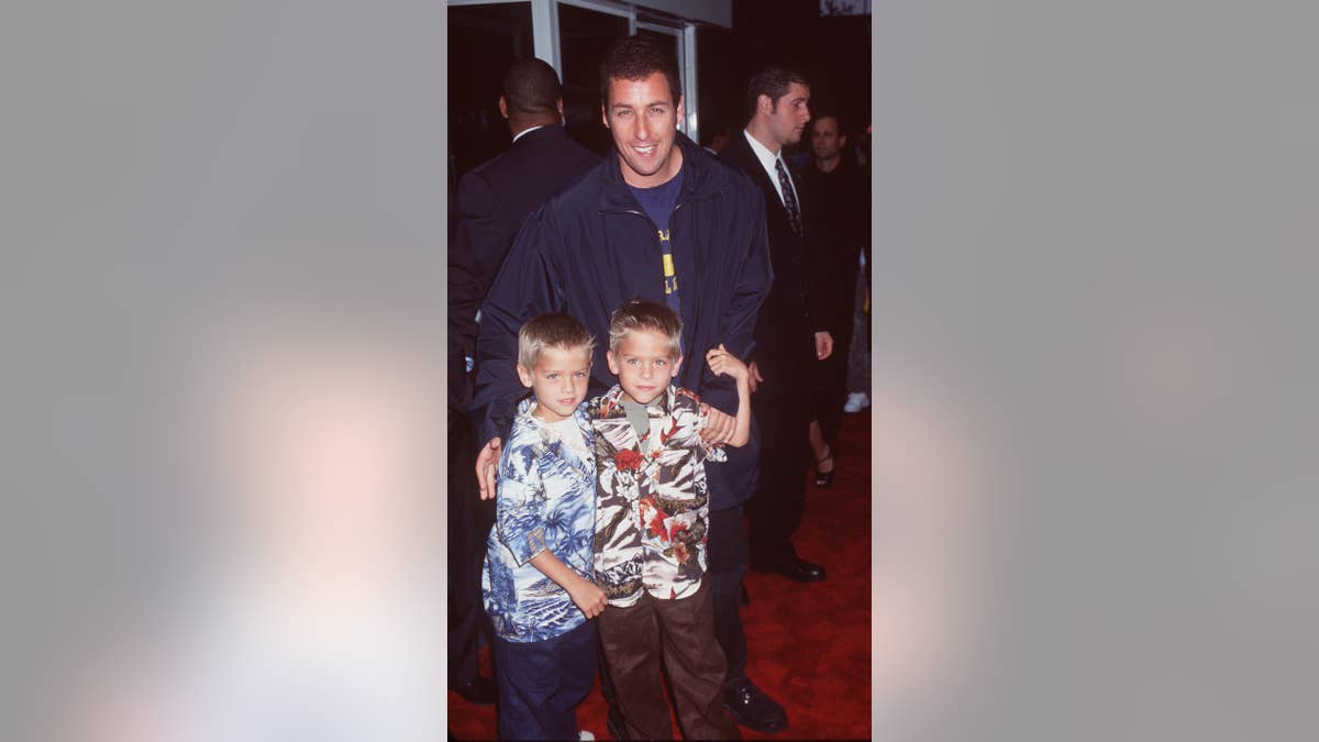 Adam Sandler with Cole and Dylan Sprouse