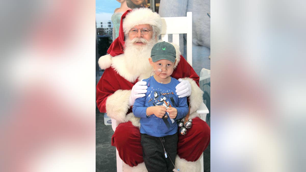 Santa even made a special stop to say hello to the children at the hospital.