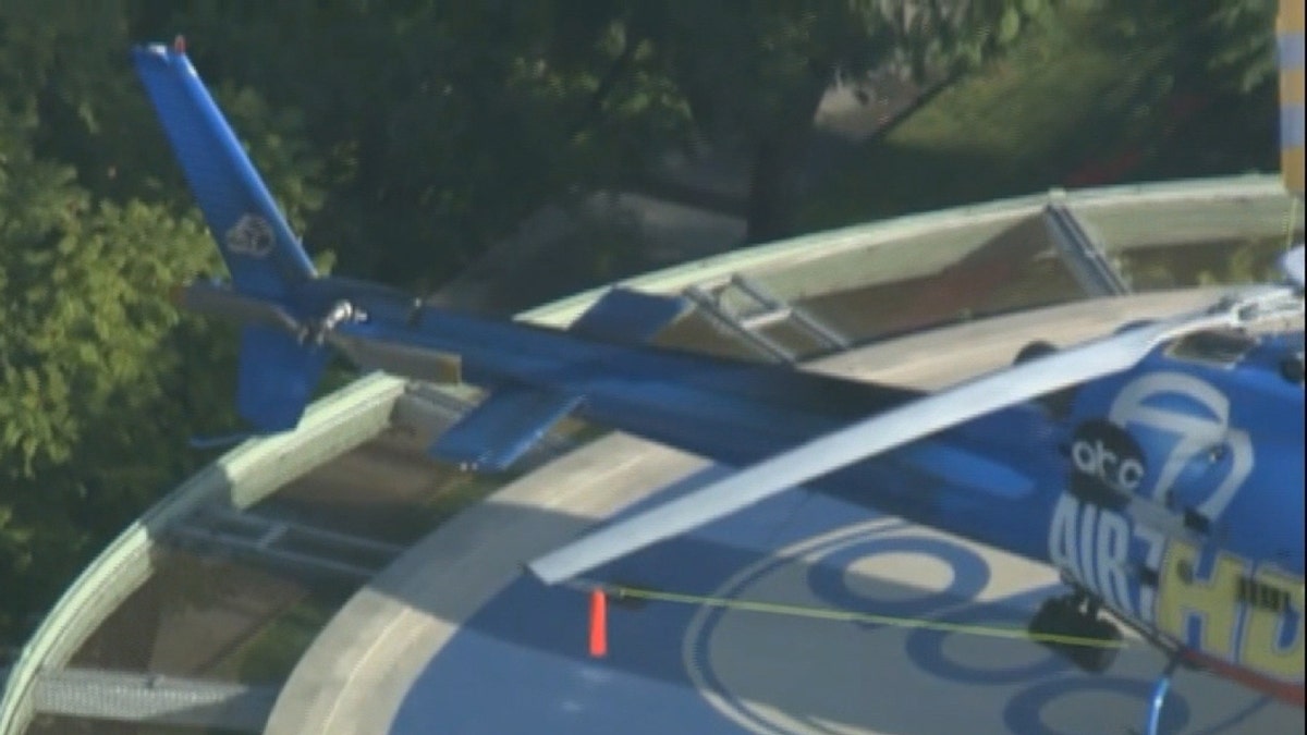 Damage to the tail of the aircraft could be seen after the collision with the drone on Wednesday.