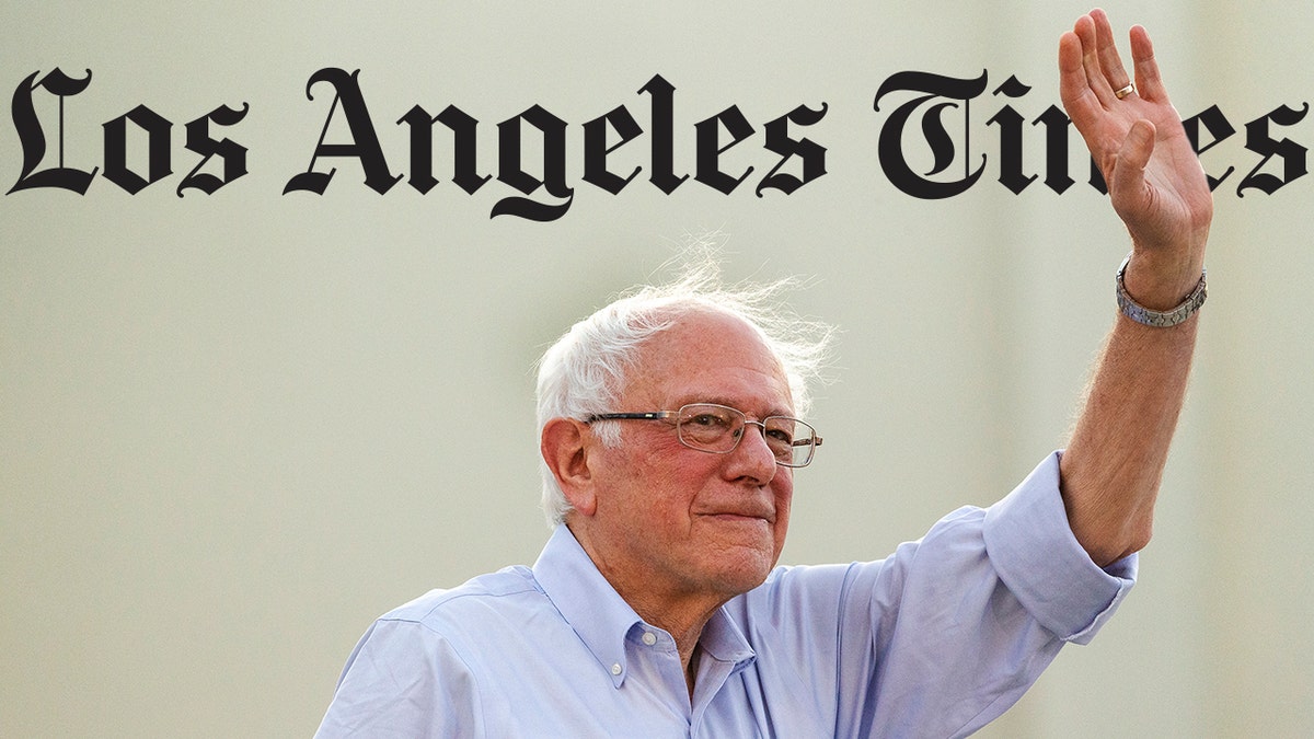 Democratic presidential candidate Sen. Bernie Sanders, I-Vt., waves to supporters as he arrives at a rally at Santa Monica High School Memorial Greek Amphitheater in Santa Monica, Calif., Friday, July 26, 2019. (AP Photo/Damian Dovarganes)