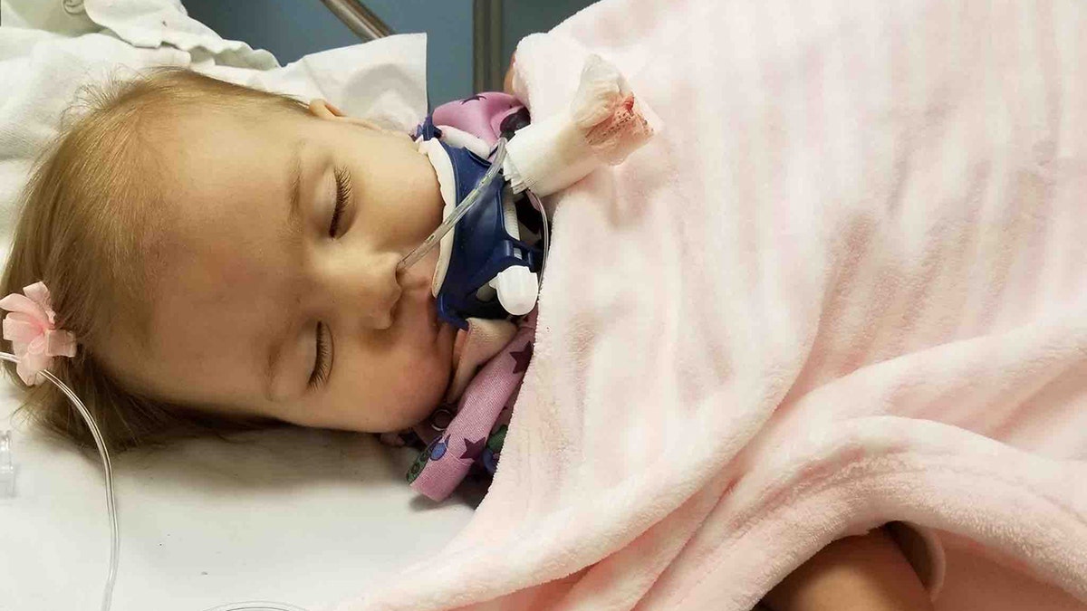 She is now in critical, and her father said she is "fighting, fighting, fighting." 
