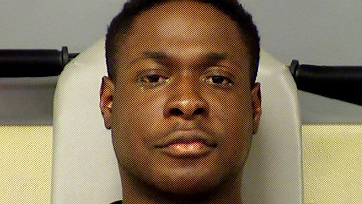 Mugshot for Michael Egwuagu, 25. The former University of Texas at San Antonio football player has been arrested and charged in the fatal stabbing of his sister at a home north of Austin. (Travis County Sheriff's Office via AP)
