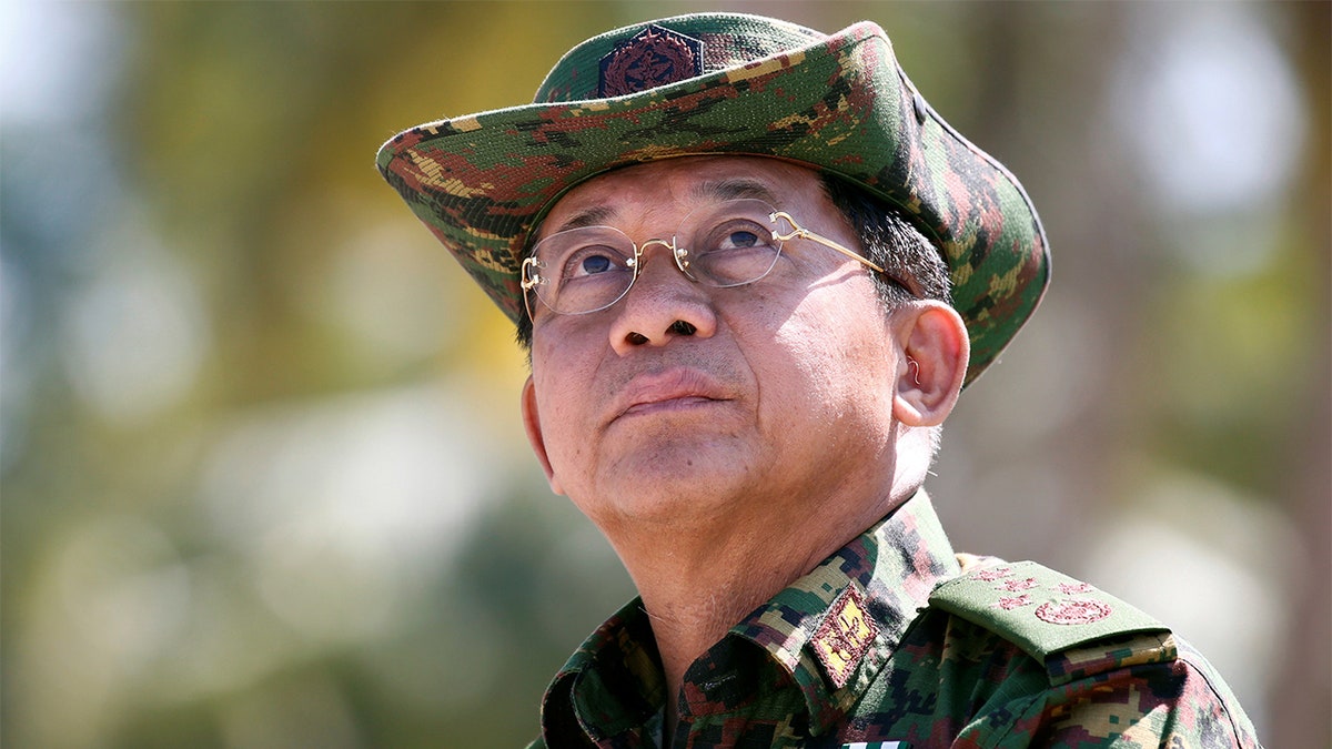 Myanmar military commander-in-chief, Senior General Min Aung Hlaing. REUTERS/Lynn Bo Bo/Pool - RC1A7FCEA250