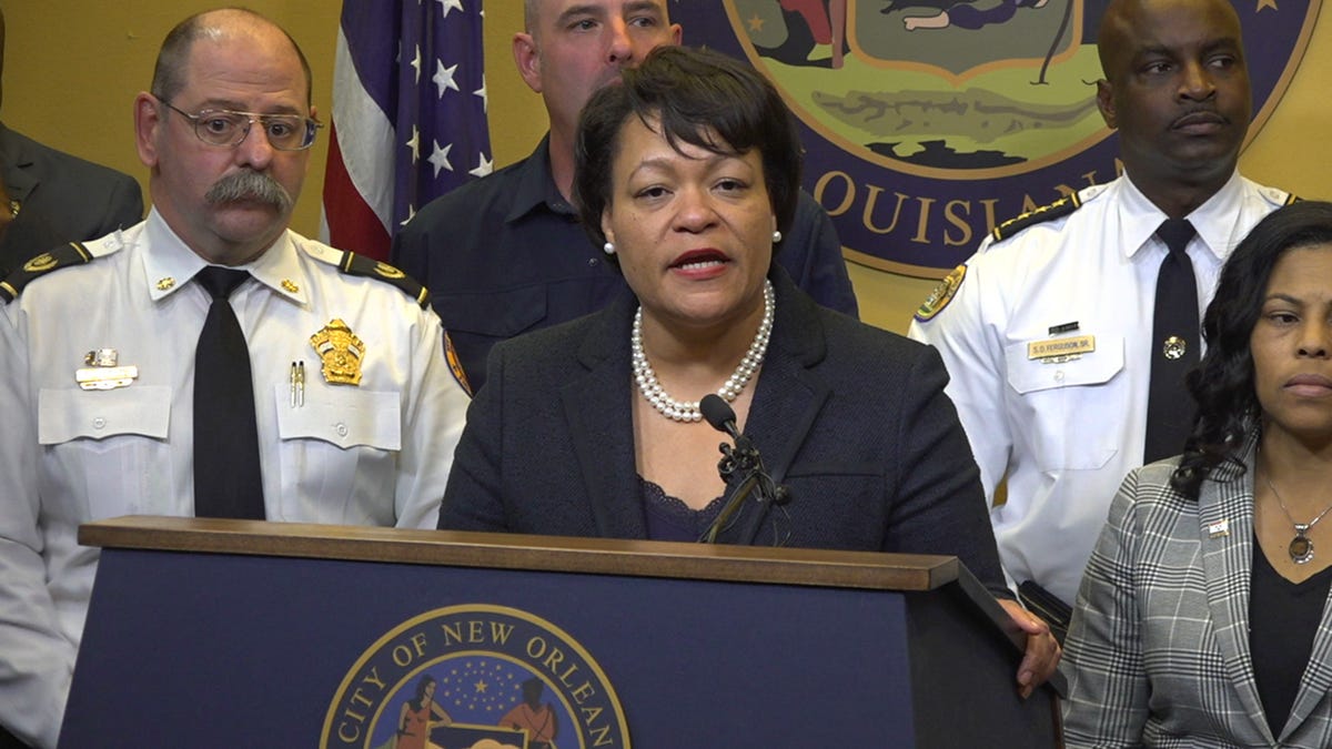 Mayor LaToya Cantrell said she was ordering all bars in the city to shut from Friday, Feb. 12 through the holiday on Tuesday, Feb. 16 because of coronavirus-related public health concerns.   <br>
(Fox News/Charles Watson)