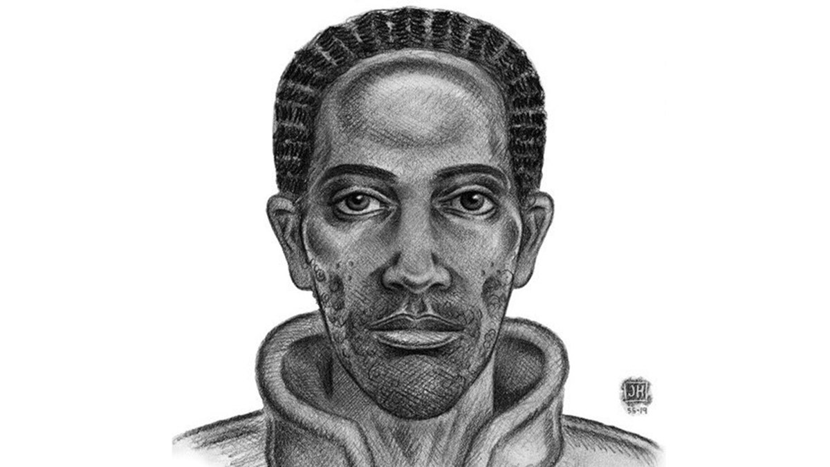 A sketch of the suspect wanted in the Nov. 11 attack in the Bronx.