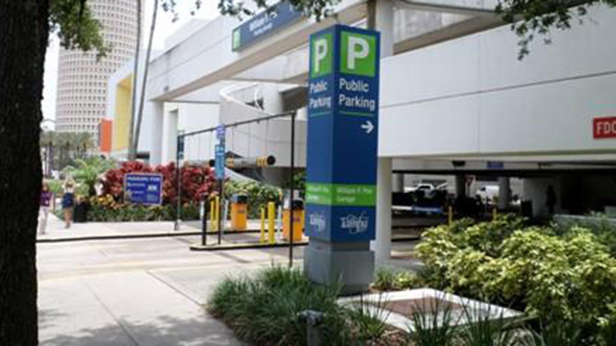 William F. Poe Parking Garage in downtown Tampa.