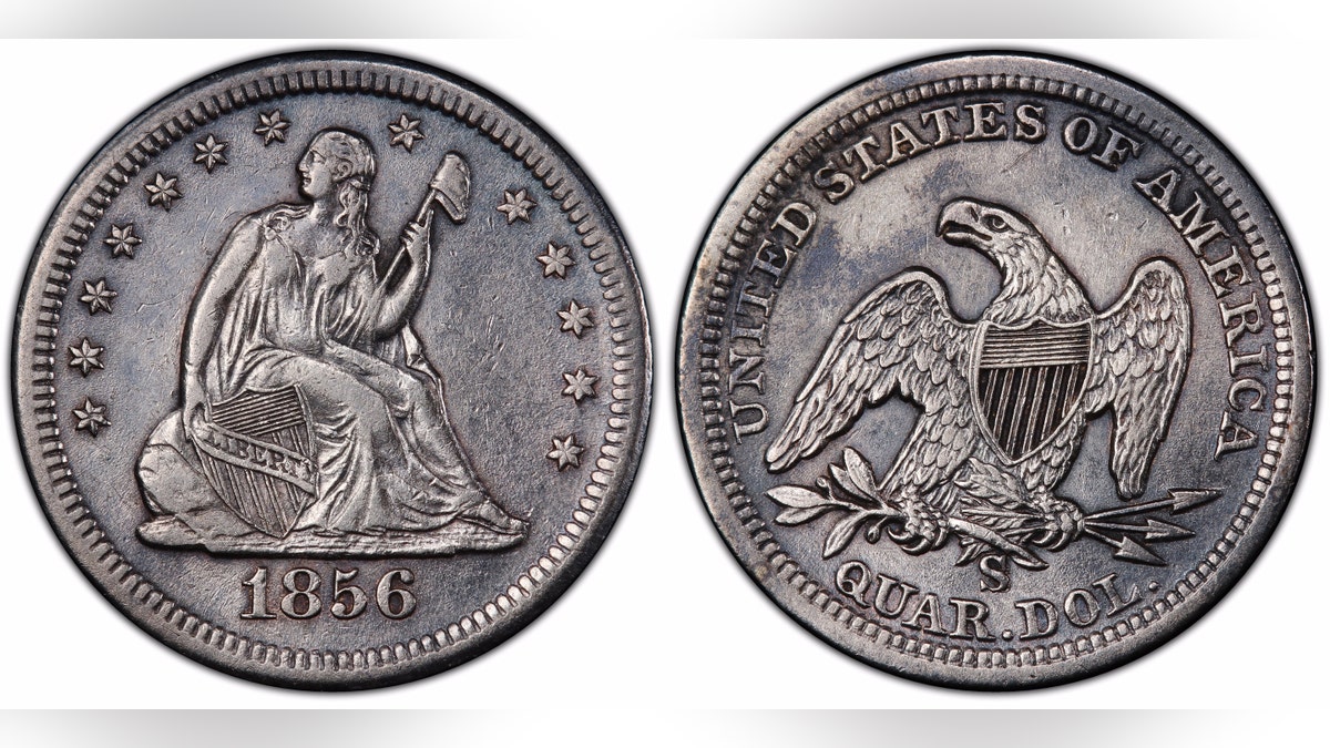 The rare quarters were recovered from the wreck of a steamship that sank carrying treasure from the California Gold Rush.