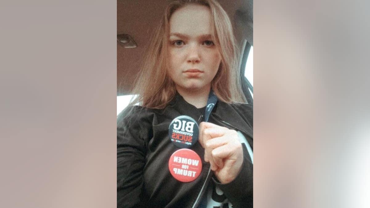 Sadie Earegood, a high school junior, claims her teacher ripped off her "Women for Trump" pin during school hours. 