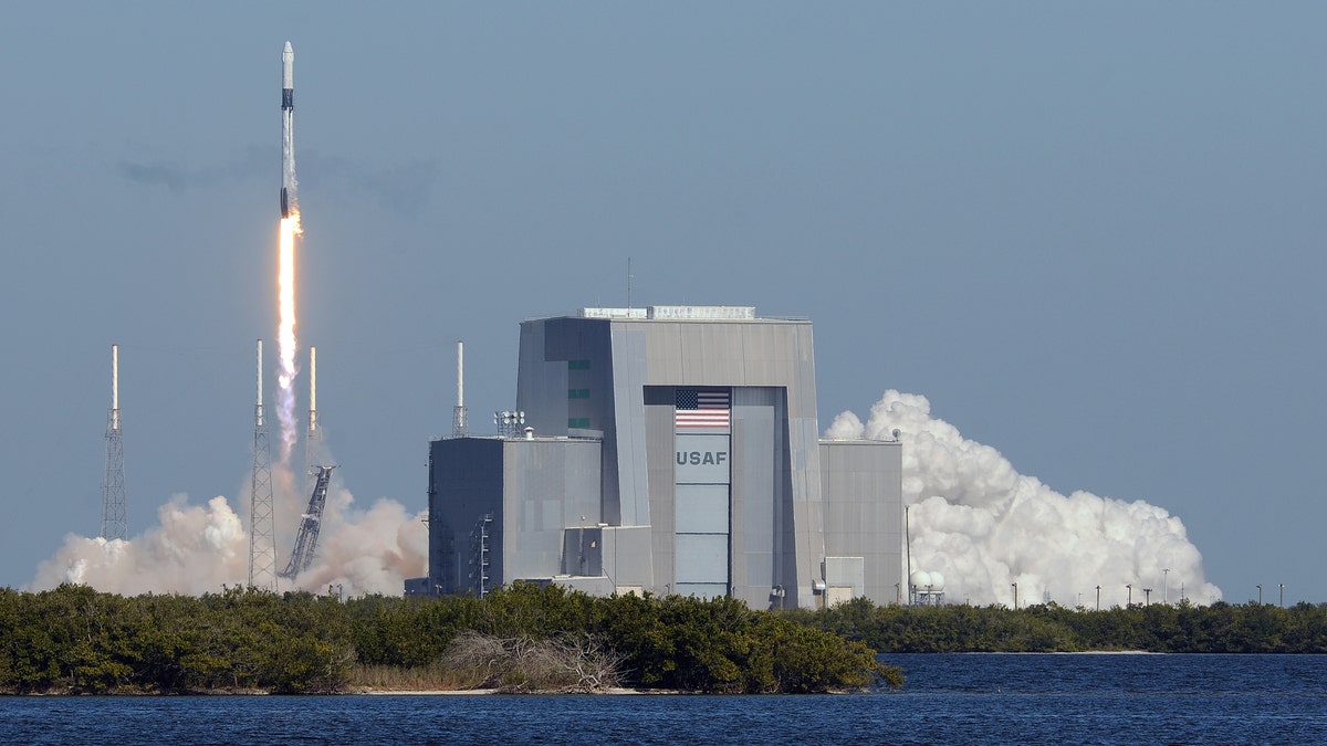 December 5, 2019 - Cape Canaveral, Florida, United States - A SpaceX Falcon 9 rocket carrying a Dragon cargo capsule with supplies for the International Space Station launches successfully from pad 40 at Cape Canaveral Air Force Station.