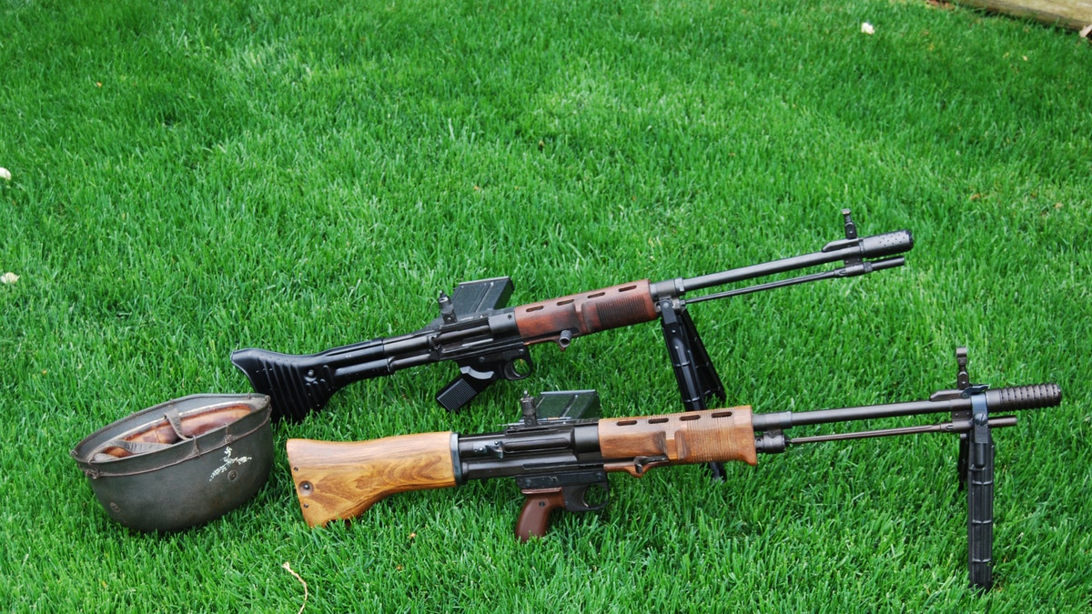 The Fallschirmjägergewehr 42 ("paratrooper rifle 42") was introduced specially for the German elite paratroopers. While it was an influential automatic rifle, it was only produced in limited numbers and had little impact on the outcome of the war. The examples above are replicas of the two versions produced during the war. (Collection of Peter Suciu)