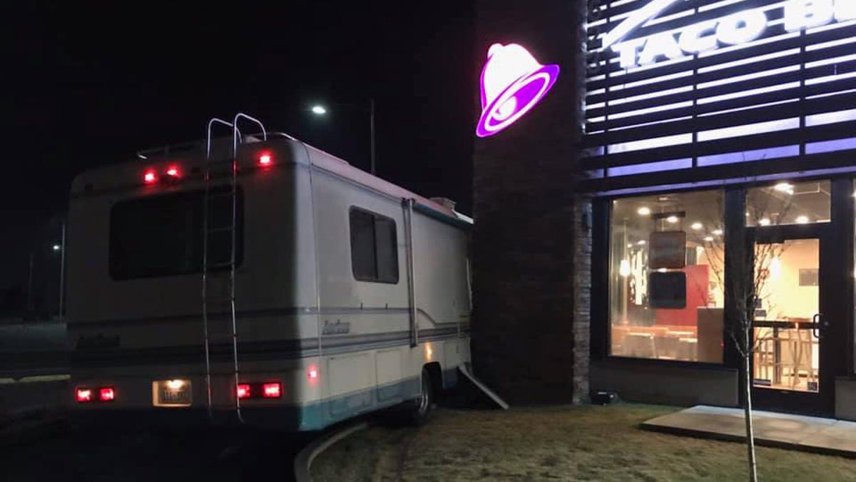 Taco Bell RV stuck