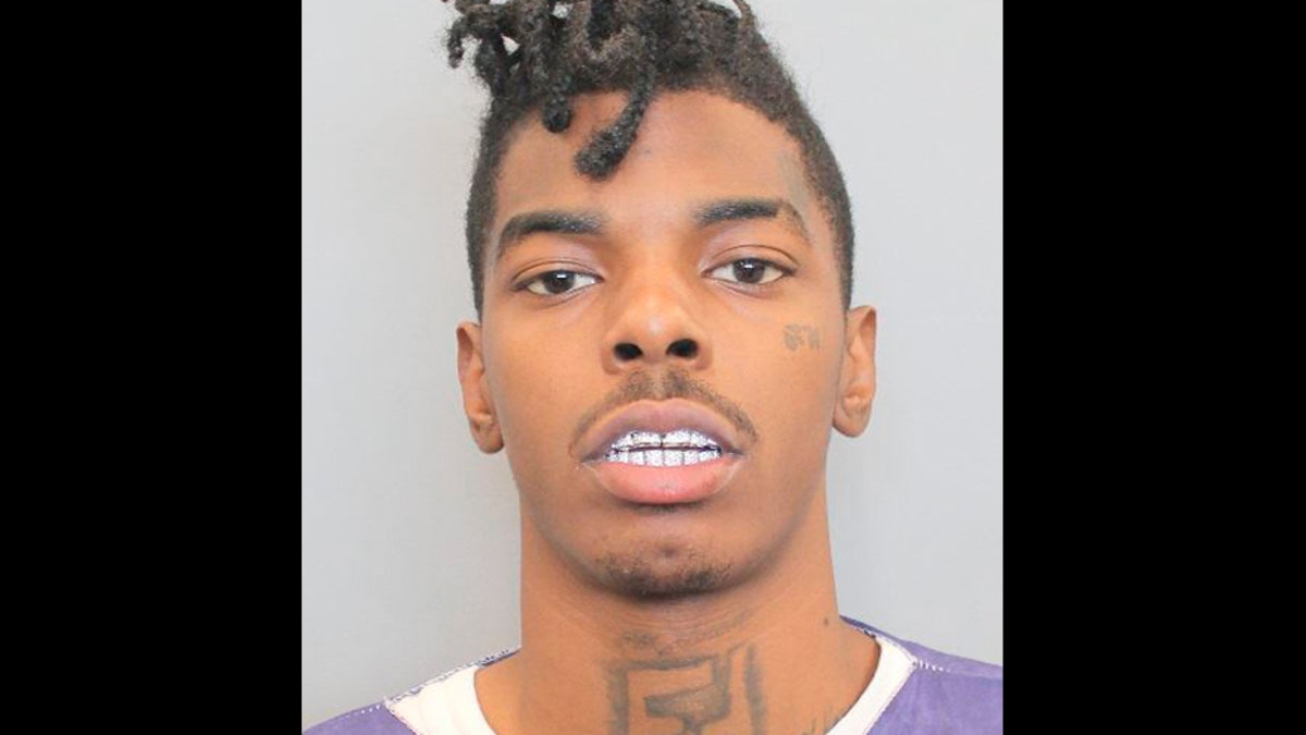 This undated photo provided by the Nassau Bay, Texas, Police Department shows Tavores Henderson. Authorities in the Houston area are searching for Henderson who they say struck and killed police Sgt. Kaila Sullivan with his vehicle while fleeing a traffic stop Tuesday evening. (AP/Nassau Bay Police Department)