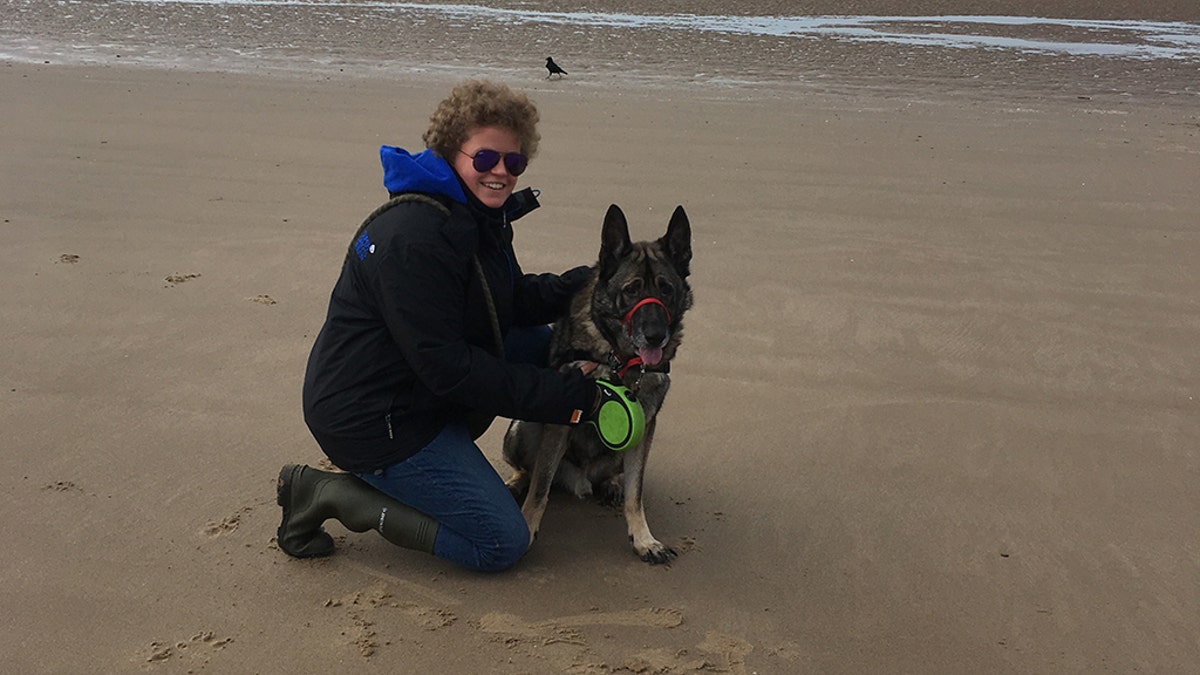 Benji and his owner, Olivia Mullen.