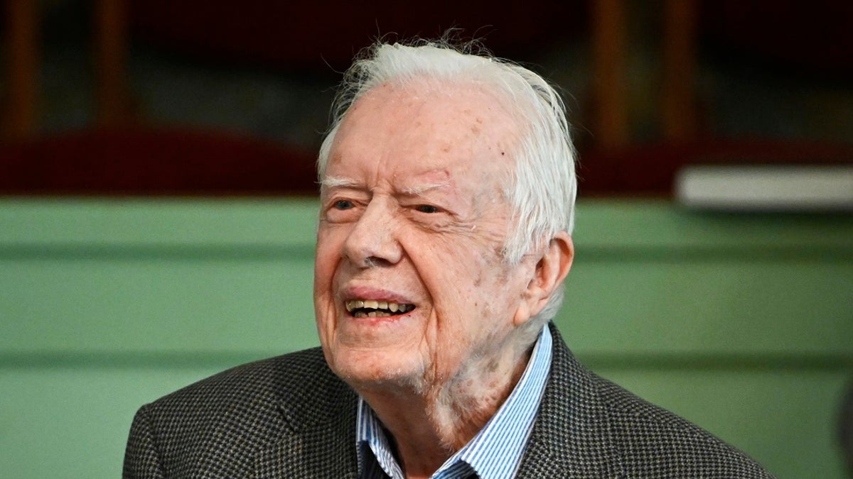 Former President Jimmy Carter was released from the Phoebe Sumter Medical Center in Americus on Wednesday after treatment for a urinary tract infection. (AP Photo/John Amis, File)