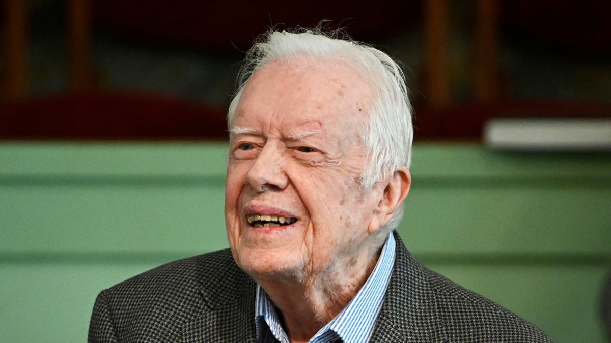 In this 2019 file photo, former President Jimmy Carter teaches Sunday school at Maranatha Baptist Church in Plains, Ga. (AP Photo/John Amis, File)