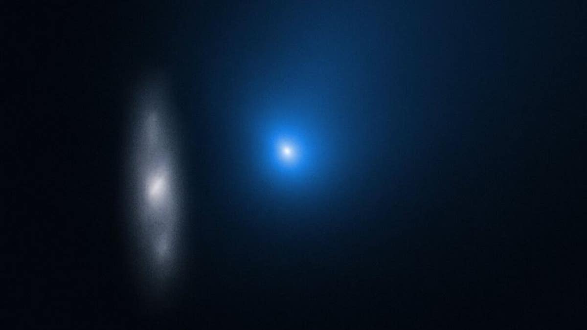 Comet 2I/Borisov and Distant Galaxy in November 2019