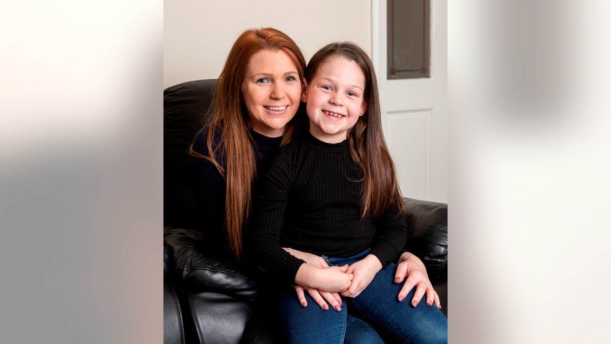 Mother of two, Becky Green, 32, had her life saved by her quick thinking daughter, Jessica Kinder 7.