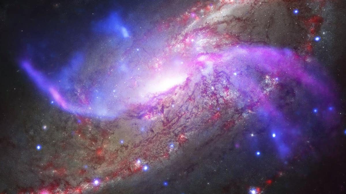 NASA captured this image of a spiral galaxy some 23 light years away.