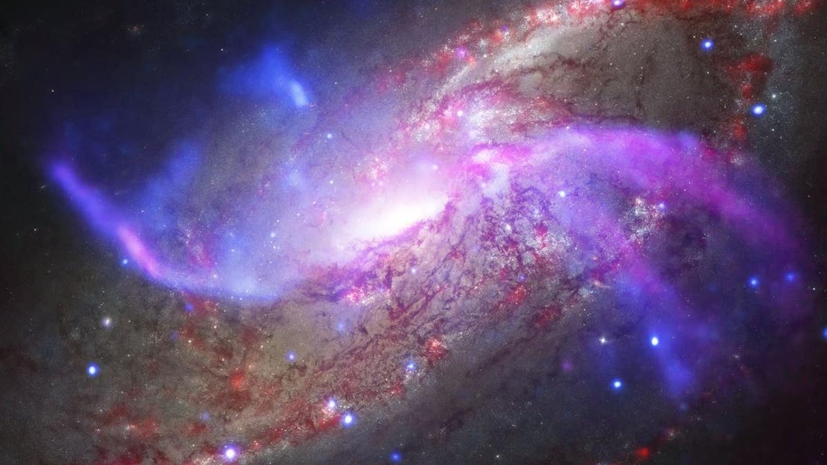 NASA captured this image of a spiral galaxy some 23 light years away.