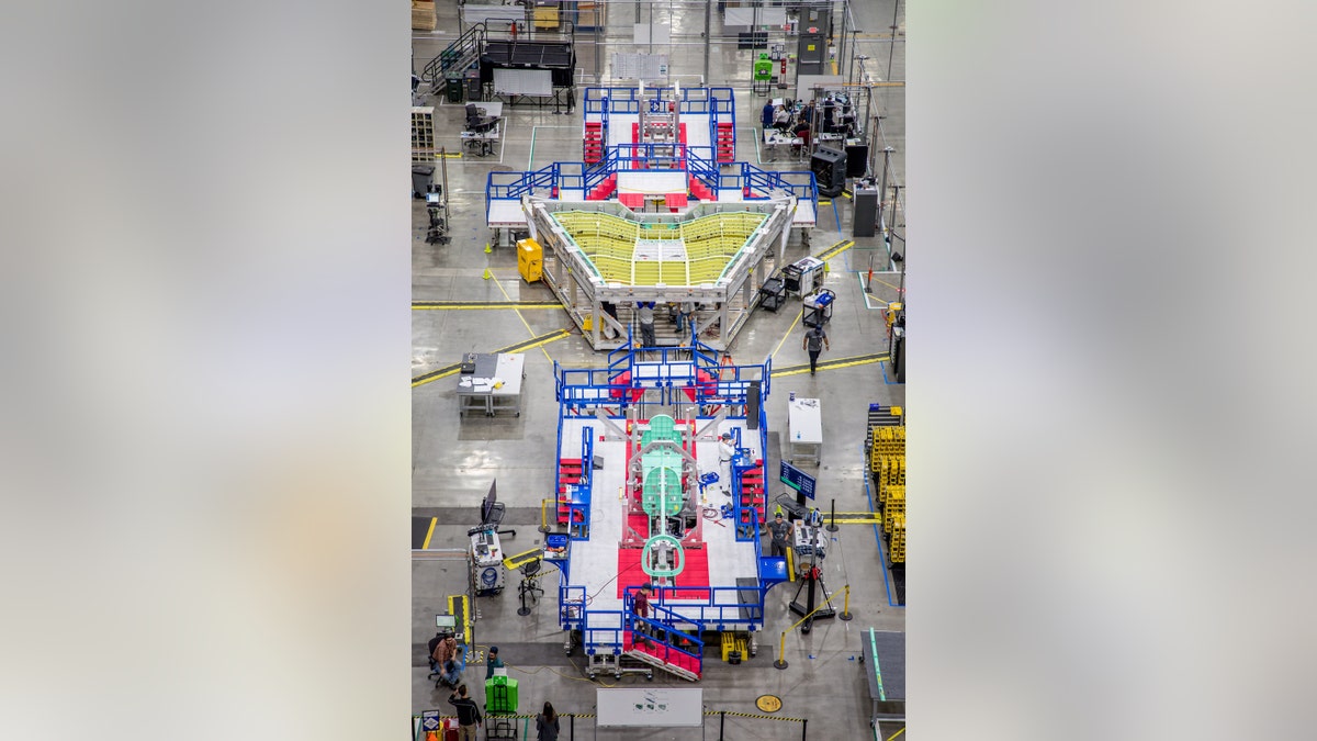 Image of the X-59 main assembly coming together. Credits: Lockheed Martin