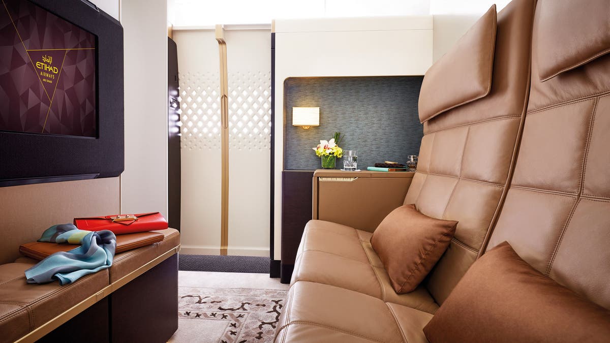 YouTube star Casey Neistat shared video footage of his outrageous experience flying in Etihad Airways’ “The Residence” digs, seen here in photos shared by Etihad..