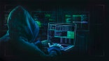 dark web hooded hacker security concept